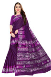 TAMAIRA FASHION Womens Plain Weave Pure Cotton Saree Without Blouse Piece(1920_Purple)