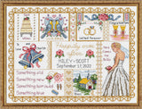 Janlynn 50577 Counted Cross Stitch Kit 13.25X10, Wedding Collage (14 Count)