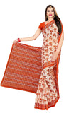 Tamaira Fashion Womens Plain Cotton Saree Without Blouse Piece (1338_Rustbrown_Rust Brown)