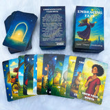 DPEHAKMK Embracing Fate Oracle Deck, Oracle Cards for Beginners, 78 Cards Deck for Love, Healing, Life Path, Spiritual Guidance,