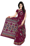 Tamaira Fashion Womens Plain Weave Pure Cotton Saree Without Blouse Piece (Ab12_Magenta)