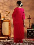 Libas Women'S Silk Blend Kurta Sets (36851O_Pink_Xxl)