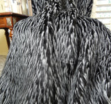 Plutus Brands Wolf Fur Throw Pillow, 80 X 110, Black/White