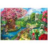 RoseArt - Kodak Premium - Spring Garden 2000 Piece Jigsaw Puzzle, Alice in Wonderland Puzzle for Adults