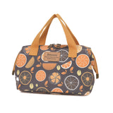 Smrcom Makeup Bag Cosmetic Bag For Women Girl Travel Makeup Bag Toilet Bag Zipper Organizer Bag Waterproof (Gray orange)