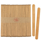 CraftySticks- 50 Pack 4.5 Inch Gold Metallic Painted Popsicle Sticks, Wood Craft Sticks for Crafts, Learning and STEM Basics