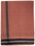 PRAKASAM COTTON Mens Single (1.28 X 2.00 mtrs) Colour Thalapathi Border Dhoti/fine quality Single Dhoti (Kavi)