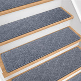 DailyCuddles Stair Treads for Wooden Steps 4 PCS - 8 x 30, Non Slip Stair Runner, Machine Washable Stair Rugs Strips for Kids Pe