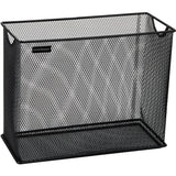 Mind Reader Vertical File Storage, Desktop Organizer, Hanging Files, Office, Metal Mesh, 12.25L x 5.5W x 10H, Black