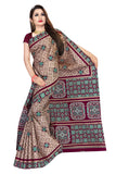 Tamaira Fashion Womens Plain Cotton Saree (2229_Beige)
