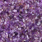 ZHIYUXI 400pcs Amethyst Beads Purple Beads 5-8mm Crystals Gemstones for Bracelet Making 2 Strands Irregular Amethyst Stones Loos