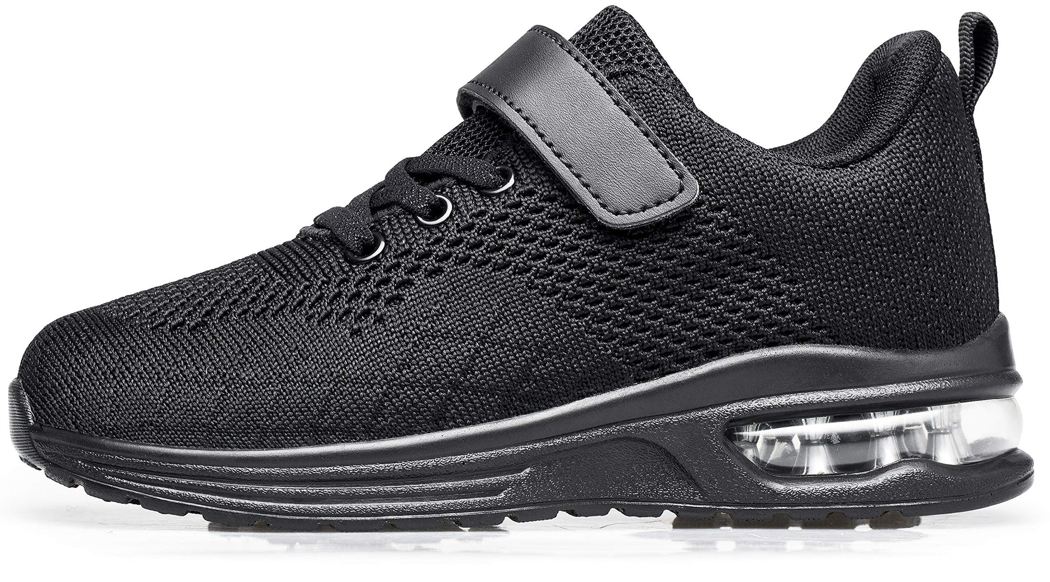 Anlarach Kids Toddler Shoes Boys girls Athletic Running Shoes Air cushion Sneakers for Toddler 5 allblack