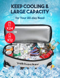 Yakhacker Kayak Cooler, Waterproof Seat Back Cooler with Lawn-Chair Style Seats, Kayak Accessories Bag, Portable Ice Chest Coole