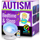 Autism & Prosperity Kids Bedtime & Sleep Calming Ocean Wave Projector Autistic Children Asd Boys Girl Teen No 1-3 Toddlers Age 3 4 5-7 8-12 Products Special Needs Room Sensory Toys Game Led Light Lamp -Like New