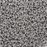 John Bead 24g Vial Czech Glass Seed Beads 10/0 Platinum Silver Beads for Jewelry Making Crafts