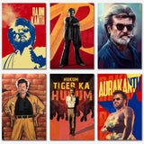 Rajini Poster For Wall Decor (Pack Of 6) | Rajinikanth Stickers | Rajinikanth Poster For Home Decor Items | Superstar Rajinikant