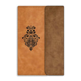 Brown Cloud Velvet Finish Leather Notebook/Diary Gift For Personal/Corporate (Nbvlvt Dual Flp F Br 02)(1Diary)