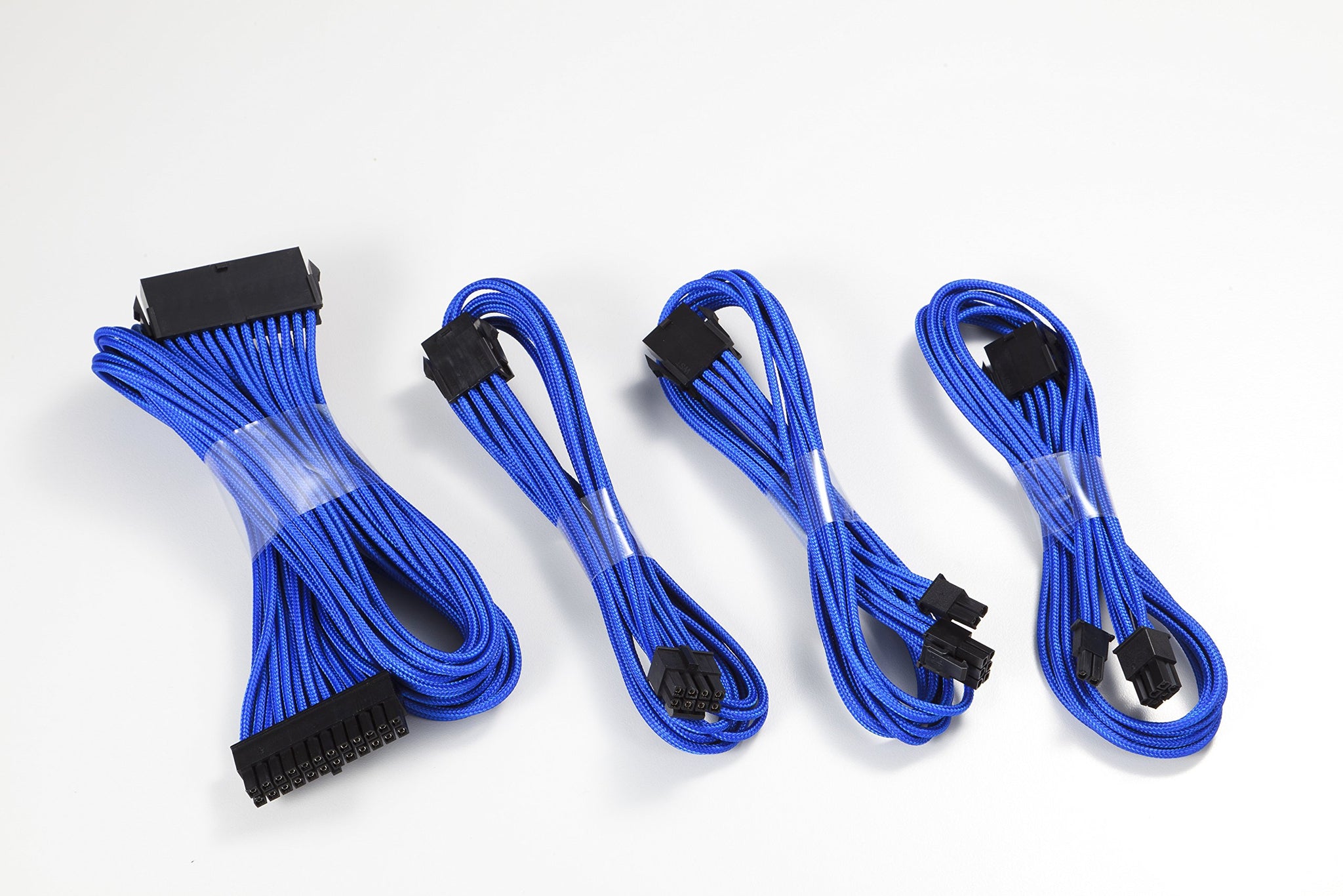 Phanteks 24 Pin/ 8pin (4+4) M/B, 8pin (6+2) PCI-E Extension Cable Kit 500mm Length, Blue (PH-CB-CMBO_BL)