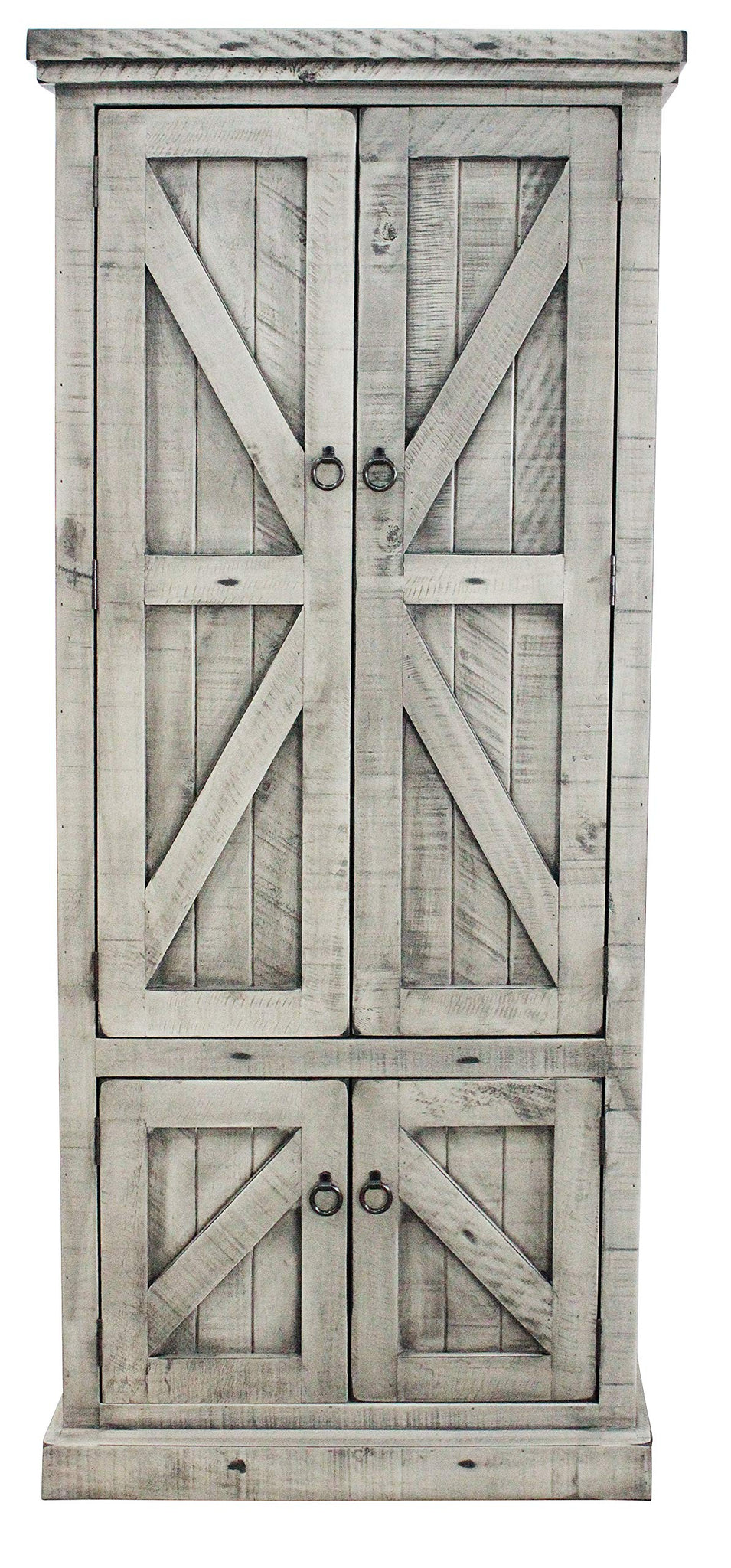American Heartland Mfg. Rustic Double Door Pantry, Rustic Dela Verria