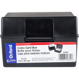 Oxford Index Card Storage Box External Dimensions: 5 Width X 4 Depth X 3 Height 300 X Card 