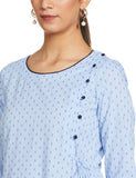 Aurelia Women'S Cotton Kurta With Pant (21Onas12608-702671-Blue-M_Powder Blue_M)