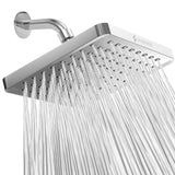 SparkPod Rain Shower Head, 8 Inch Square, Luxury Polished Chrome Finish