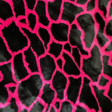 Plutus Pink Black Plush Faux Fur Luxury Throw Blanket 60In X 72In