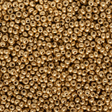 John Bead 24g Vial Czech Glass Seed Beads 10/0 Metallic Gold Beads for Jewelry Making Crafts