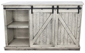 American Heartland Mfg. 68 Tall Quaint Tv Stand, Rustic Dela Verria