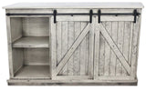 American Heartland Mfg. 68 Tall Quaint Tv Stand, Rustic Dela Verria