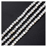 Firstmeet 160Pcs Natural Mother of Pearl Beads 6mm Round Shell Beads for Jewelry Necklace Bracelet Earrings Making(DIY-1010-Roun