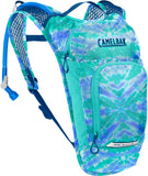 CamelBak Mini M.U.L.E. Kids Hydration Backpack for Hiking and Biking - 50oz, Tie Dye/Blue