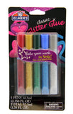 Elmers Swirl Glam Glitter Glue, Color Tubes, Classsic, 0.36 Oz, 5 Count