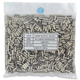 Wire & Cable Specialties Surflon Size 41000Piece Picture Wire Crimping Sleeves, Bright Stainless PCS4N1000