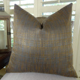 Plutus Brands Plutus Clonamore Handmade Throw Pillow, 18 X 18, Blue/Brown
