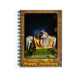 Anuman007 | Notebook Diary Unruled | Customized Gifts Customized Notebook Wire Bound Spiral Printed Unruled Pages :160 (Size :A5