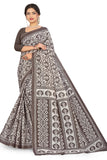 TAMAIRA FASHION Womens Plain Weave Pure Cotton Saree Without Blouse Piece(2479_Grey)
