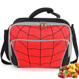 TFAUR Boys Lunch Box,Kids Spider Insulated Lunch Bag with Water Bottle Holder&Shoulder Strap,School Thermal Cooler Lunchbox for 