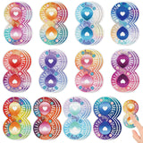 Fulmoon 120 Pcs Calm Anxiety Sensory Stickers Textured Sensory Strips Tactile Rough Calm Sensory Stickers Adhesive Tactile 8 Sha