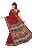 Tamaira Fashion Womens Pure Cotton Saree Without Blouse Piece (1653_Maroon)