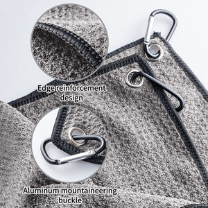 Favritt Golf Towel for Golf Bag with Clip and Accessories Set Golf Cleaning Brush Golf Club Cleaner Golf Gift for Men ,Women, Ch