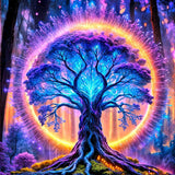 Ekuxom Tree of Life Diamond Art Kits for Adults, 5D Diamond Painting Kits for Adults Beginners, DIY Round Drill Diamonds Gem Art