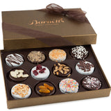Barnetts Mothers Day 12 Chocolate Cookies Gift Basket, Gourmet Covered Candy Gifts Baskets Food Delivery, for Mom, Grandma, Wife