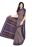 Tamaira Fashion Womens Plain Cotton Saree (802_Dark Blue)
