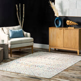 nuLOOM Blythe Light Multicolor Trellis Power Loomed Area Rug, 9 x 12