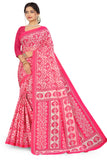 TAMAIRA FASHION Womens Plain Weave Pure Cotton Saree Without Blouse Piece(2479_Pink)