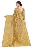Glory Sarees Womens Jacquard Art Silk Kanchipuram Saree (Kara115Gold_Gold)
