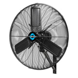 Tornado 24 Inch Outdoor Wall Mount Fan, IPX4 Water-Resistant, High Velocity, Oscillating, 2-Speed, 7350 CFM, TEAO Motor, UL List