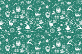 Visual Creation Gift Wrapping Paper Sheets for Christmas (Christmas) Pack of 3 (Green)