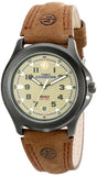 Timex Mens T47012 Expedition Metal Field Brown Leather Strap Watch